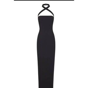 Skims Wrapping Slip Dress, Onyx, XS NWT